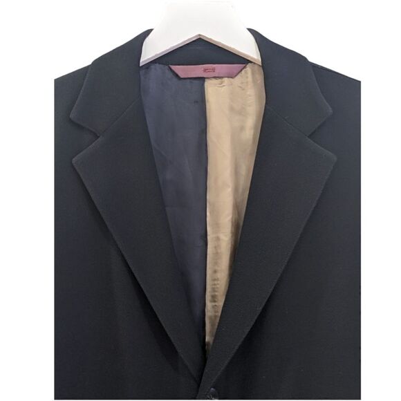 Massimo Bizzocchi Handmade Men's Three Button Black Blazer Size 44R - Picture 2 of 12